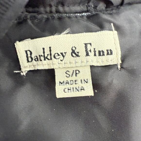 Barkley & Finn Dog Jacket Size S Black White Buffalo Check Hooded Lined Quilted - Picture 7 of 9